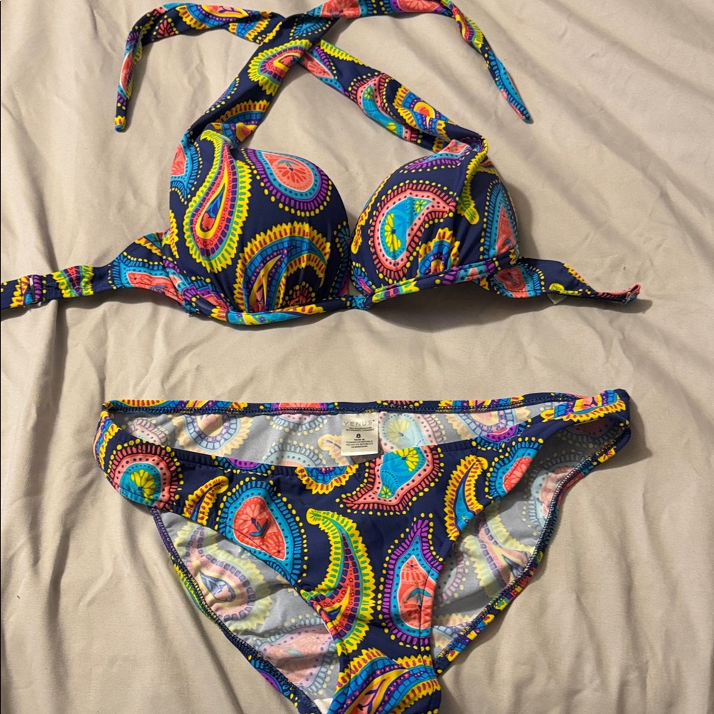 VENUS Vibrant Paisley Bikini Set